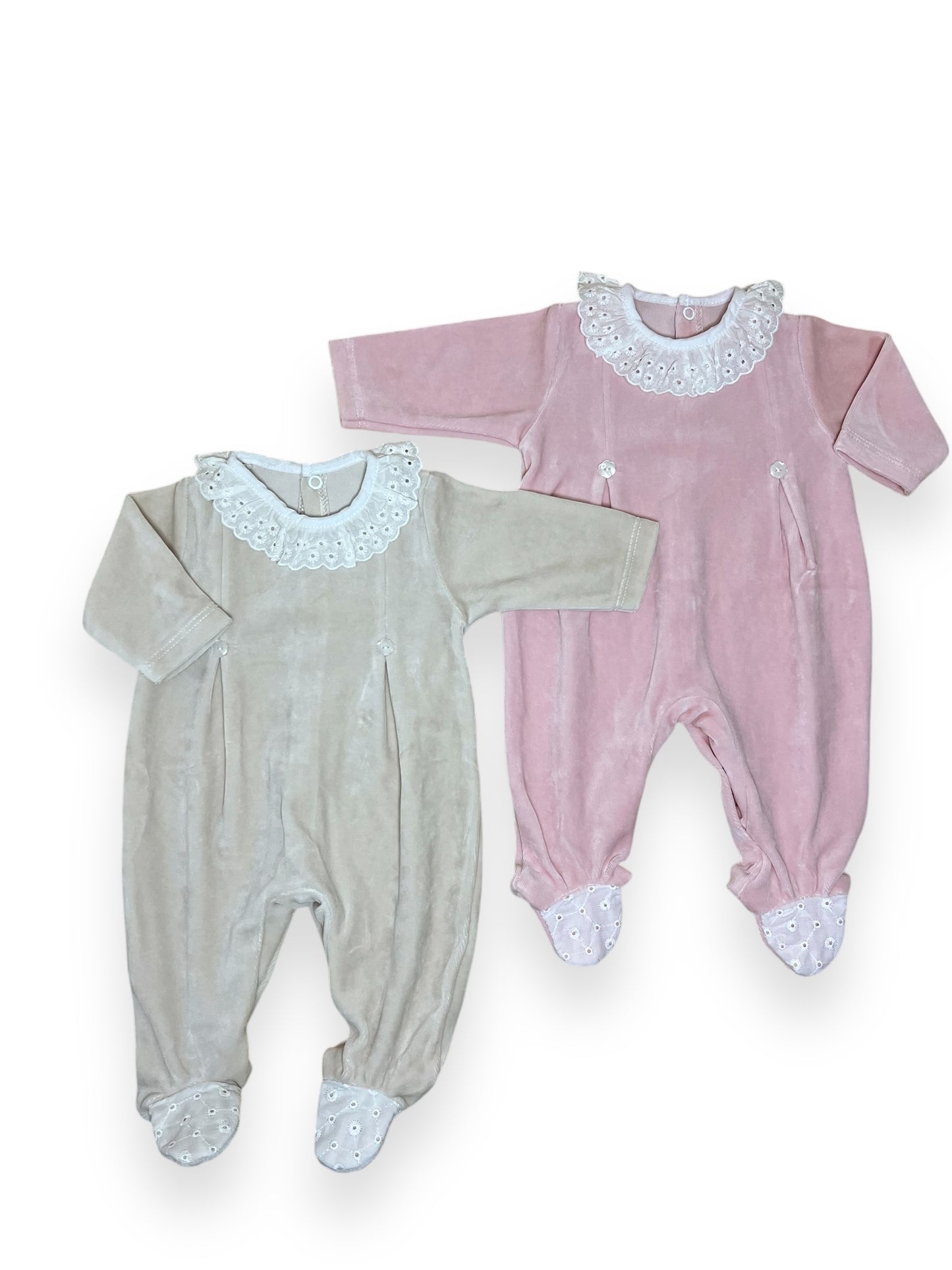 Babygrow Veludo Botões