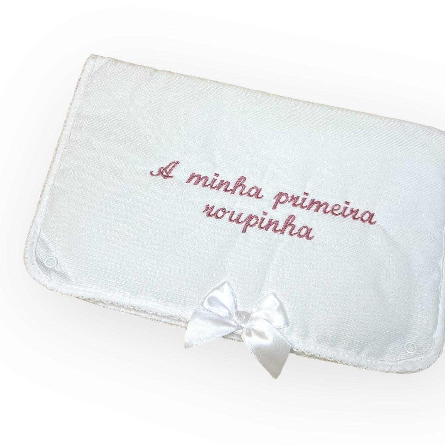 Bolsa Primeira Roupa Piqué e Laço