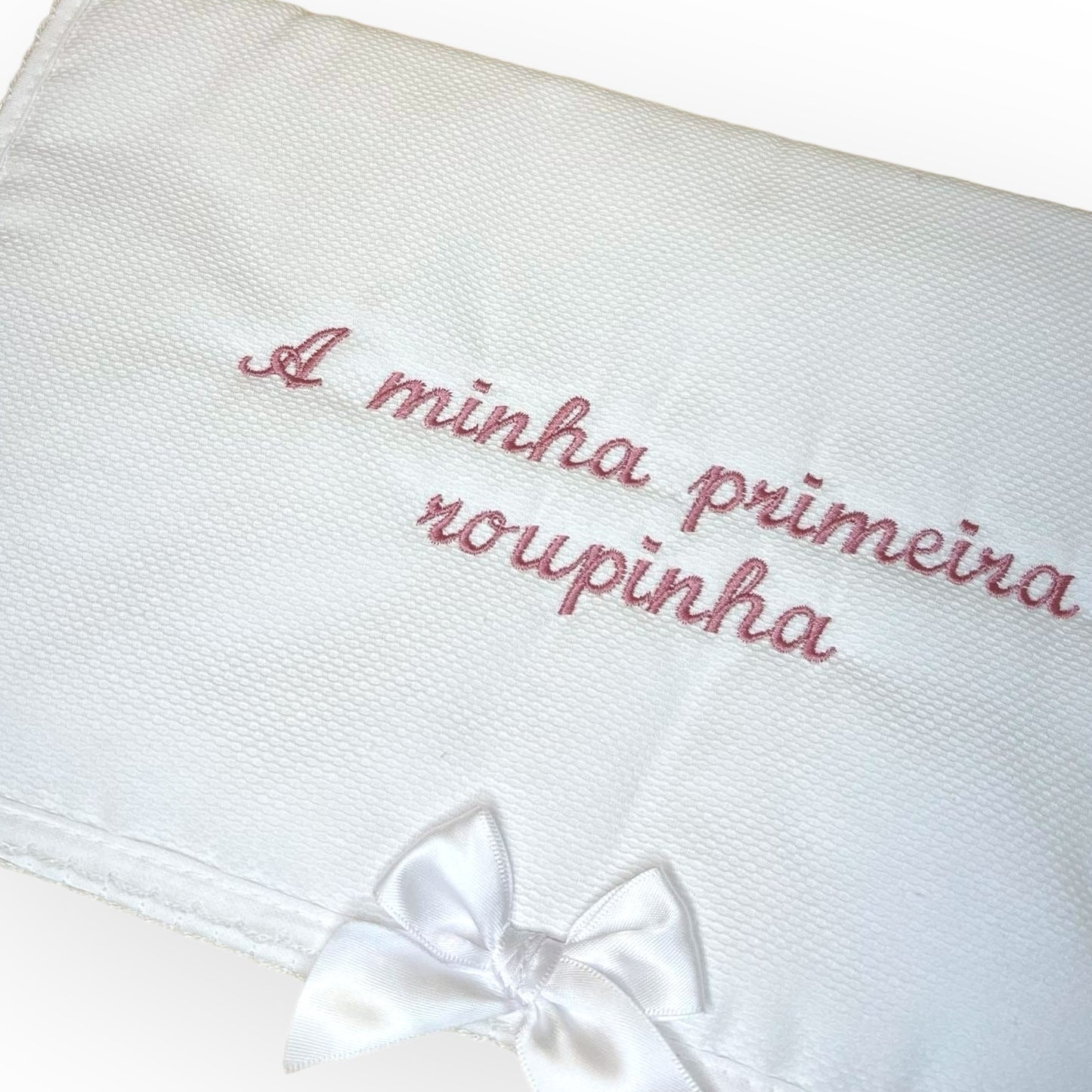 Bolsa Primeira Roupa Piqué e Laço